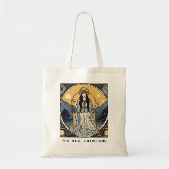 BOLSO DE TELA LA TARJETA DE ALTA SATISFACCIÓN - TAROT (Frente)
