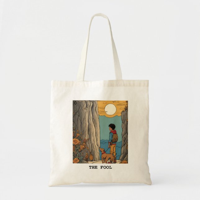 BOLSO DE TELA LA TARJETA DE COMIDA - TAROT (Frente)