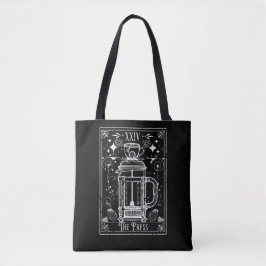 Bolso De Tela La Tarjeta de Tarot de Café de Prensa Francesa