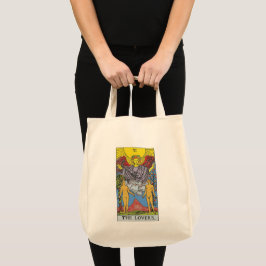 Bolso De Tela La tarjeta Tarot de los amantes busca leer la bols