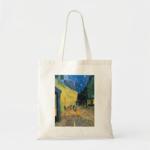 Bolso De Tela La terraza de Van Gogh Café por la noche