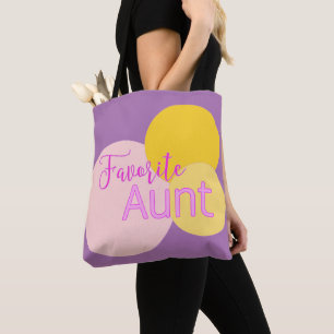 Bolso De Tela La tía favorita de las burbujas coloridas
