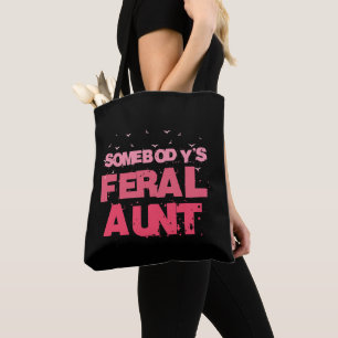 Bolso De Tela La tía Feral de alguien - la tía graciosa