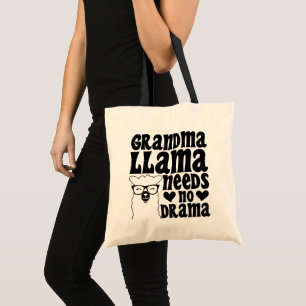 Bolso De Tela La tía llama no necesita una tipografía dramática