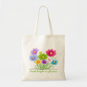 Bolso De Tela La Tierra Ríe En Flores Presupuesto Natural Por La