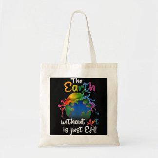 Bolso De Tela La Tierra Sin Arte Es Sólo Eh - El Arte Planetario