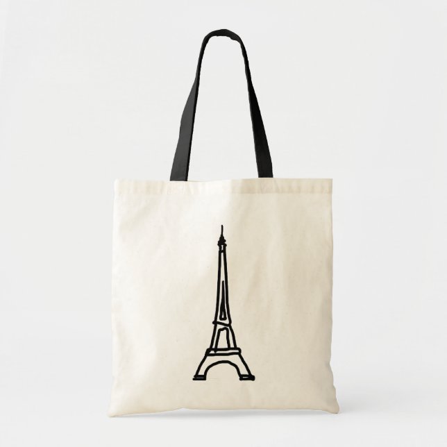 Bolso De Tela La Torre Eiffel (Frente)