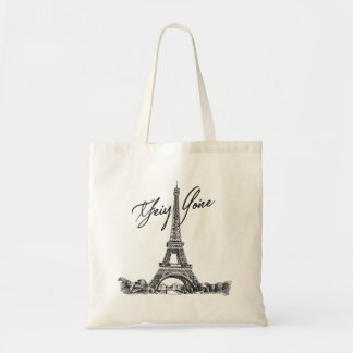 Bolso De Tela La Torre Eiffel