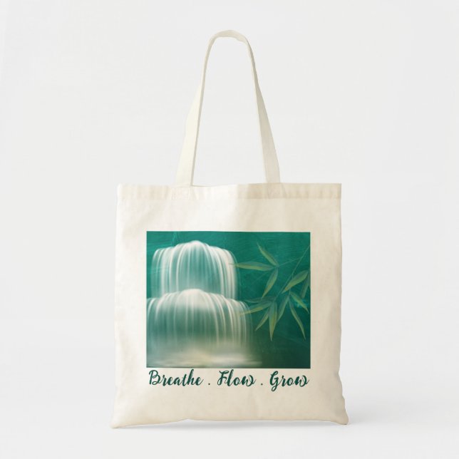 Bolso De Tela La tranquila cascada de Zen Tote Bag (Frente)