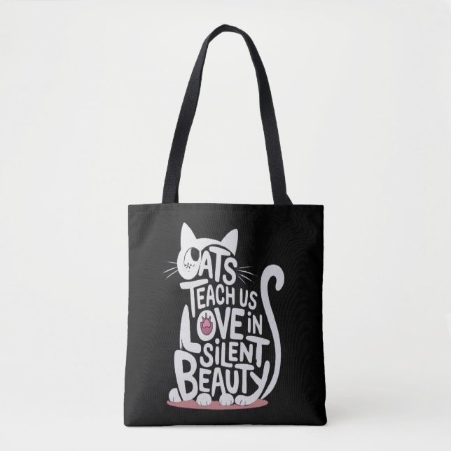 Bolso De Tela La travesura del gato (Anverso)
