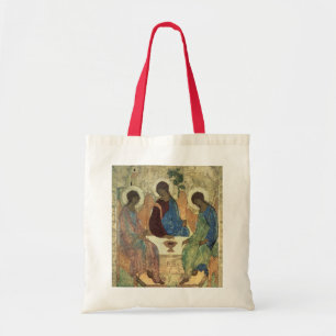 Bolso De Tela La trinidad santa, 1420s (tempera en el panel)