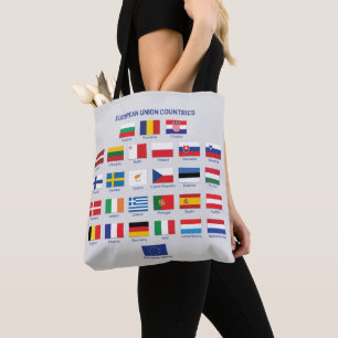 Bolso De Tela La Unión Europea marca a los países de la UE para
