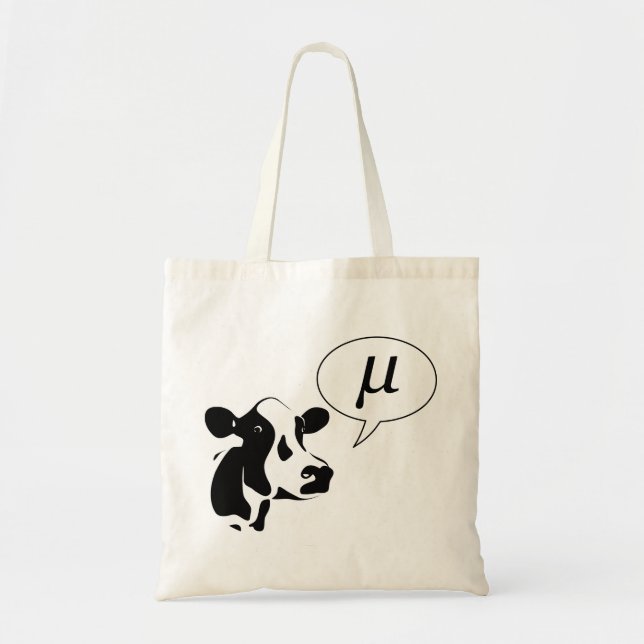 Bolso De Tela La vaca científica va MU (Frente)