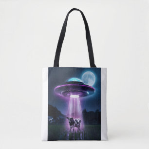 Bolso De Tela La vaca conoce a los extranjeros.