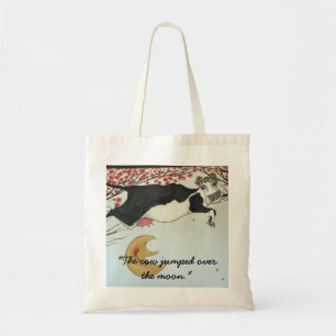 Bolso De Tela La vaca saltada sobre la luna