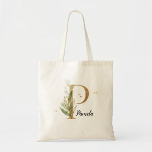 Bolso De Tela La vegetación de la hoja de oro Elegante Foliage