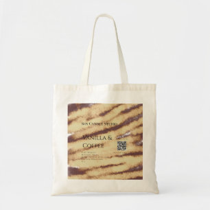Bolso De Tela La vela de la soja del café de vainilla añade el n