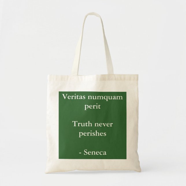 Bolso De Tela La verdad nunca muere - cita Seneca (Frente)
