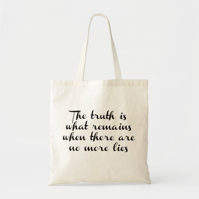 Bolso De Tela La verdad permanece (Frente)