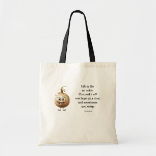 Bolso De Tela La vida como Onion Tote Bag