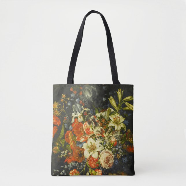 Bolso De Tela La vida con flores y fruta (Anverso)