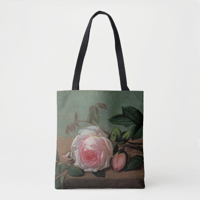Bolso De Tela La vida de las flores en un borde (Anverso)