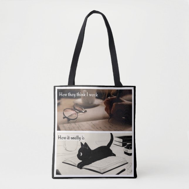 Bolso De Tela la vida de un escritor (Anverso)
