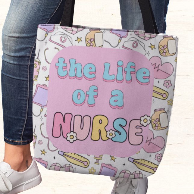 Bolso De Tela La vida de una enfermera (The Life of a Nurse tote bag)