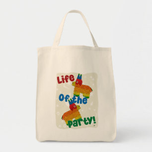 Bolso De Tela La Vida Del Fiesta Funny Pinata Personalizado Art