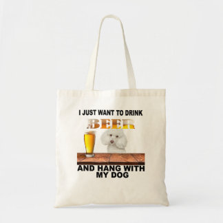 Bolso De Tela La vida del perro canino es buena, el caniche lo h