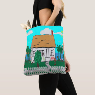 Bolso De Tela La Vida En La Playa