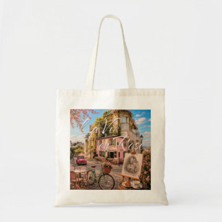 Bolso De Tela La Vida en Rosa Ilustración del Café Paris Montmar