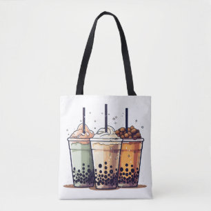 Bolso De Tela La vida es corta, bebe el boba