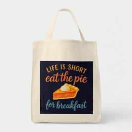 Bolso De Tela La Vida Es Corta Come La Tarta Para Desayunar Amor