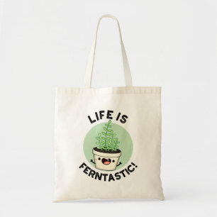 Bolso De Tela La Vida Es Fantástica Y Divertida Planta Fern Pun