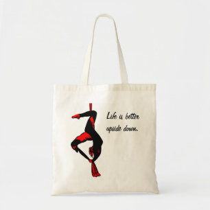 Bolso De Tela La vida es mejor al revés.
