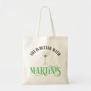 Bolso De Tela La vida es mejor con Martinis