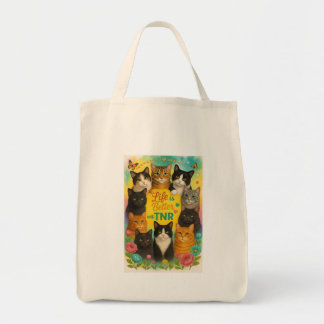 Bolso De Tela La vida es mejor con TNR