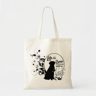 Bolso De Tela La vida es mejor con un laboratorio