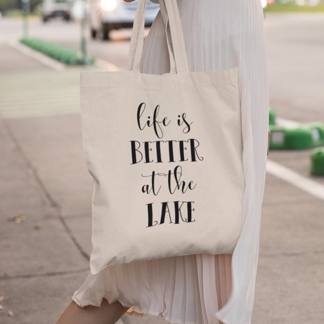 Bolso De Tela La vida es mejor en el lago (Subido por el creador)