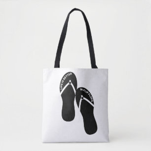 Bolso De Tela La vida es mejor en Flip Flops