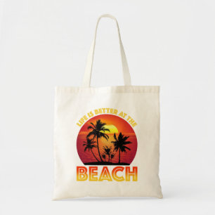 Bolso De Tela La Vida Es Mejor En La Playa