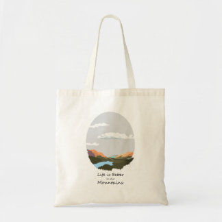 Bolso De Tela La vida es mejor en las montañas