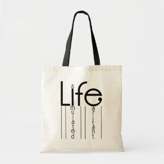 Bolso De Tela La vida es un diseño de citas humorísticas irritan