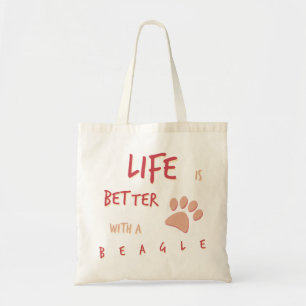 Bolso De Tela La vida es un mejor beagle