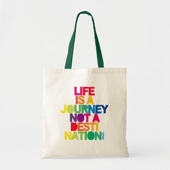 Bolso De Tela La vida es un viaje (Frente)