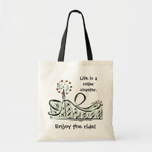 Bolso De Tela La vida es una montaña rusa. ¡Disfrute del paseo