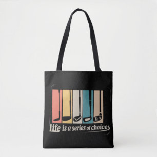 Bolso De Tela La vida es una serie de opciones Golf Divertido Go