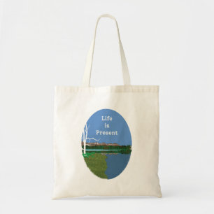 Bolso De Tela La vida está presente
