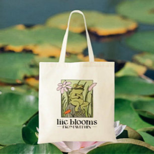 Bolso De Tela La vida florece desde adentro